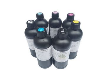 China VAN UV EPS010,Fluorescent photo id cards printing uv curing ink for EPSON led uv printer, UV Inkjet Ink for all materail supplier